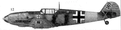 12 Bf 109E7 желтая 1 стаффель капитана 9JG27 оберлейтенанта графа Эрбо - фото 34