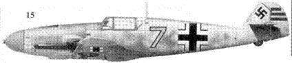 15 Bf 109F желтая 7 стаффелькапитана 8JG51 Мёльдерс оберлейтенанта - фото 51
