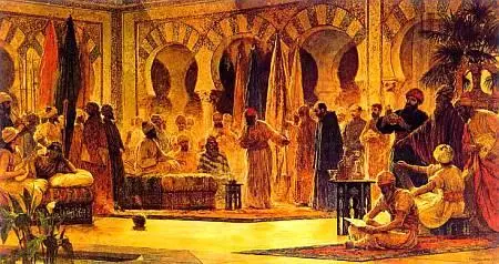 Послы византийского царя Константина VII Багрянородного на приеме у халифа - фото 34