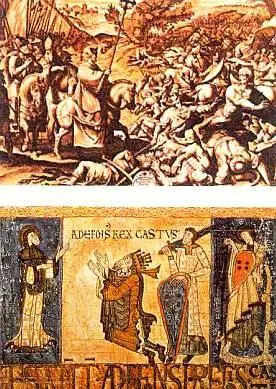 Король Альфонс VIII в бите при ЛасНавасдеТолоса вверху и Король Альфонс II - фото 55