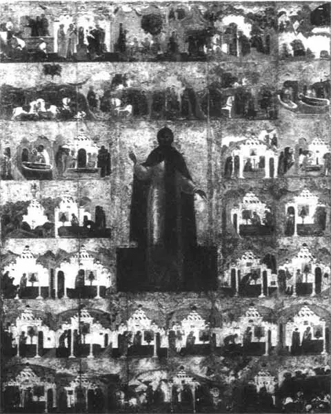 Александр Невский в житии Икона начала XVII в из Покровского собора храма - фото 47