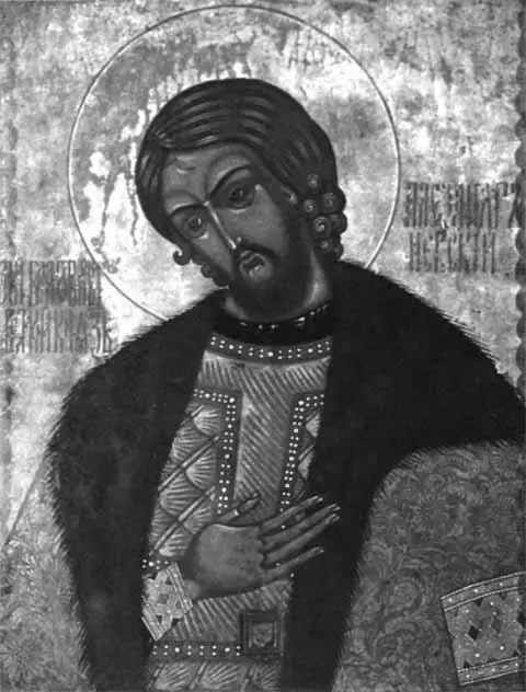 Святой и благоверный великий князь Александр Ярославич Невский Икона из - фото 52