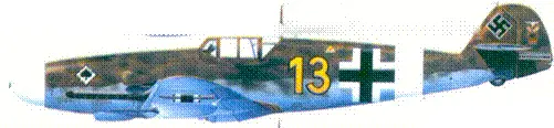 Bf109G2Rl Trop лейтенанта Вильгельма Криниуса Тунис январь 1943 г - фото 97