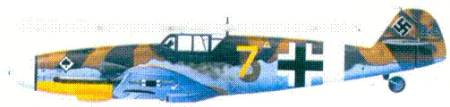 Bf109G4 оберлейтенанта Вольфганга Тонне Тунис февраль 1943 г Bf109F4 - фото 98