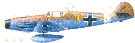Bf109F4Z Trop унтерофицера Франца Швайгера Ливия февраль 1942 г - фото 107