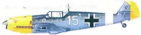 Bf109F фельдфебеля Карла Лауба Ливия июнь 1941 г Bf109K оберлейтенанта - фото 109