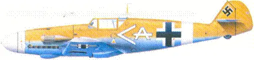 Bf109F4Z Trop гаупмана Вернера Шроера Ливия ноябрь 1942 г Bf109F4Z - фото 112
