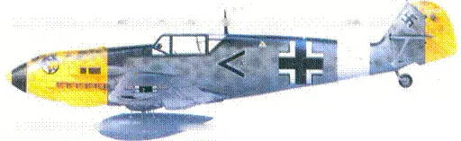 Bf109F7Trop оберлейтенанта Людвига Францискета Ливия апрель 1941 г - фото 115