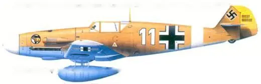 Bf109F2Trop оберфельдфебеля Альберта Эспенлаубе Ливия декабрь 1941 г - фото 117