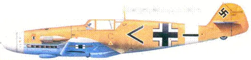 Bf109F4Z Trop оберлейтенанта Эрнста Дюллберга Ливия май 1942 г - фото 126