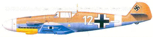 Bf109F4Z Trop оберфельдфебеля Франца Штейглера Египет август 1942 г - фото 127
