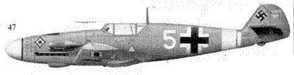 47 Bf109F4Z R6 Trop белая 5 лейтенанта Юргена Хардера Мартуба Ливия - фото 152