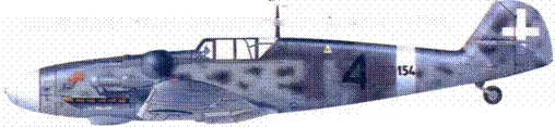 Bf109G6Trop соттотининте Джузеппе Раццина Сицилия июль 1943 г - фото 210
