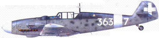 Bf109G6Trop тининте Уго Драго Сицилия май 1943 г Bf109G10AS - фото 211