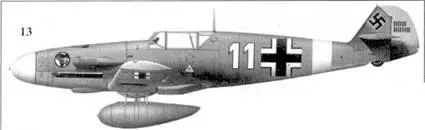 13 Bf109F2Trop белая 11 оберфелъдфебеля Альберта Эспенлаубе 1JG27 - фото 39