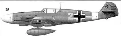 25 Bf109F4Z Trop желтая 2 оберфельдфебеля Отто Шулъца 6JG27 Тмими - фото 66