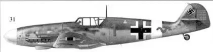 31 Bf109G2Trop красная 1 командира 8JG27 гауптмана Вернера Шроера - фото 74