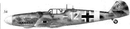 35 Bf109G2Trop фельдфебеля Антона Хафнера 4JG51 Бизерта Тунис ноябрь - фото 78