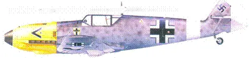 Bf109Е4 гауптмана Макса Добислава Сицилия май 1941 г Bf109G6R6 Trop - фото 87