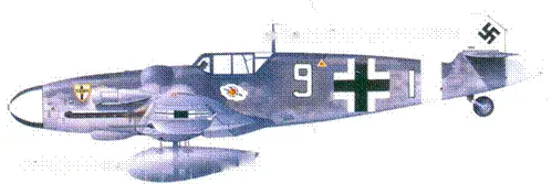 Bf109G6R6 Trop оберлейтенанта Эмиля Кладе Греция январь 1944 г - фото 88