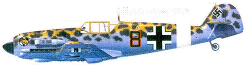 Bf109К7Trop лейтенанта Вернера Шроера Ливия апрель 1941 г - фото 89
