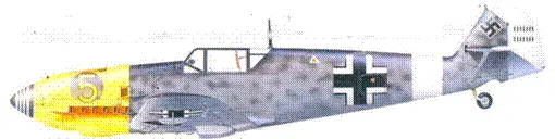 Bf109F4 оберлейтенанта Эрбо графа фон Кагеника Сицилия май 1941 г - фото 91