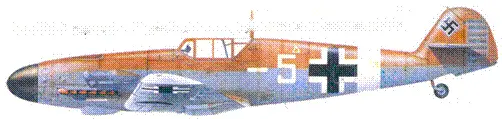 Bf109G6 гауптмана Карла Раммельта ТунисИталия февраль 1944 г - фото 93