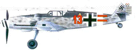 Bf109G6Trop оберфельдфебеля Вильгельма Минка Италия январь 1944 г - фото 95