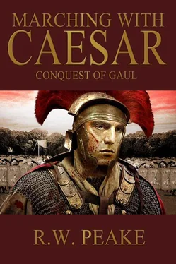 R. Peake Marching With Caesar: Conquest of Gaul обложка книги