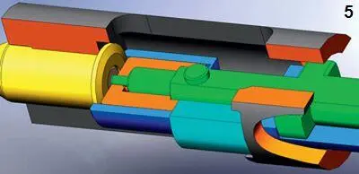 5 положение деталей запертого затвора при наколе капсюля 6 положение - фото 16