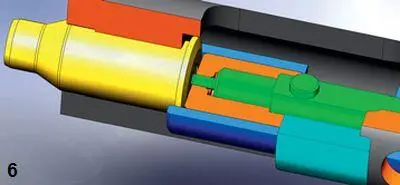 6 положение деталей затвора после выстрела втулка под действием гильзы - фото 17