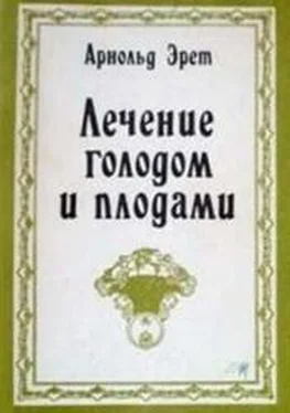 Арнольд Эрет Лечение голодом и плодами обложка книги