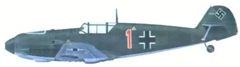 Bf 109Е лейтенанта Ганса Бертеля из 2 JG 52 Бонн октябрь 1939 Bf 109Е - фото 23