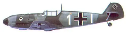 Bf 109Е комэска 7 JG 53 оберлейтенанта ВольфаДитриха Вильке октябрь 1939 - фото 28