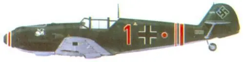 Bf 109Е1 комэска 2 JG 77 гауптмана Ханнеса Траутлофта сентябрь 1939 Bf - фото 31