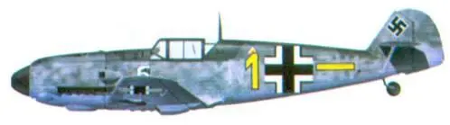 Bf 109Е комэска 6 JG 77 оберлейтенанта Вильгельма Морица сентябрь 1940 Bf - фото 33