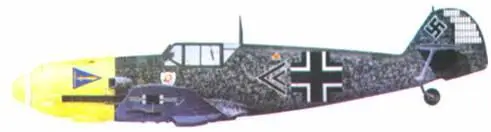 Bf 109Е4 командира IJG 2 Richthofen гауптмана Гельмута Вика октябрь 1940 - фото 37