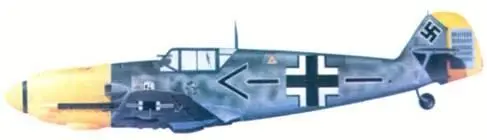 Bf 109E4N командира JG 26 подполковника Адольфа Галланда декабрь 1940 Bf - фото 44