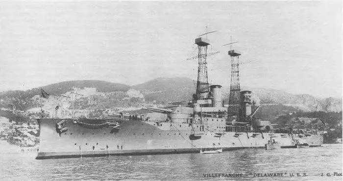 Делавэр на Средиземном море 1913 г Внешний вид Мичигана и Саут - фото 13