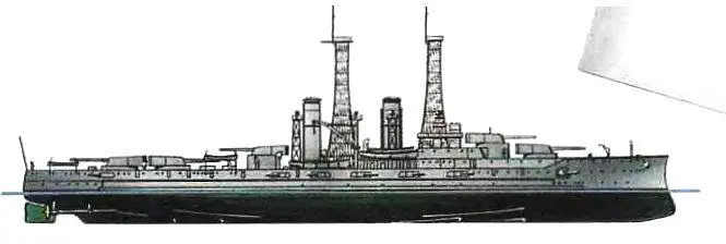 Линейный корабль Делавэр США 1910 г Заложен в 1907 г спущен на воду в - фото 15
