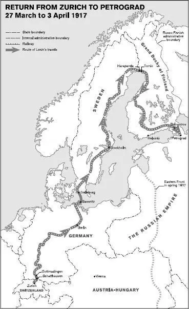 3 Return from Zurich to Petrograd 27 March to 3 April 1917 4 The travels - фото 3
