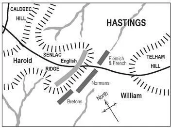 The Battle of Hastings Harold and his warriors at first stood and beat back the - фото 7
