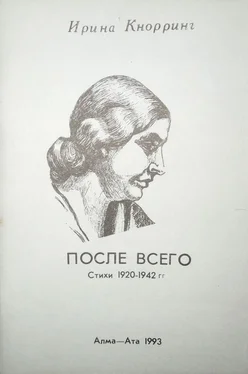 Ирина Кнорринг После всего: Стихи 1920-1942 гг. обложка книги