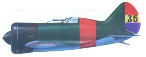И16 с бортовым номером 35 из 4й эскадрильи 1937 г И16 из 7й - фото 63