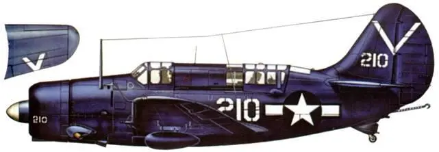 SB2C4E эскадрильи VB87 Тикондерога август 1945 года SB2C4E в - фото 196