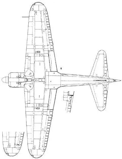 A6M2 Model 21 триммер утоплен в элерон начиная с машины 127 фрагмент нижняя - фото 102