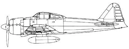 A6M3 Model 32 самолет без антенны под фюзеляжем деревянный топливный бак на - фото 111