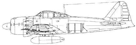 A6M6c Model 52e с дополнительными 140л топливными баками на фюзеляже A6M7 - фото 128