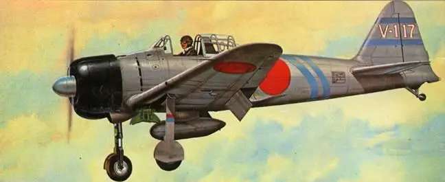 A6M2 Model 22 пилотирует командир Тайнин Кокутая остров Ява весна 1942 г - фото 209