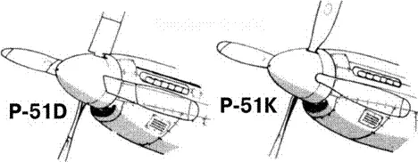 Носовая часть P51D Р51К Подвесные топливные баки - фото 148